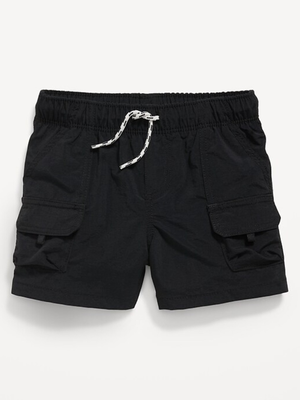 Old Navy Black Cargo Drawstring Swim Shorts